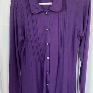 Sahalie Women’s top/jacket. Purple. Size L.